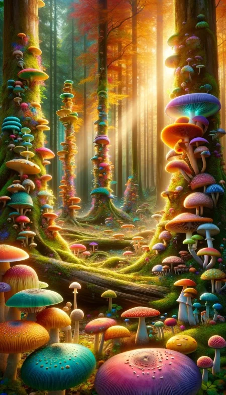 La fête des champignons, curiosités de la forêt