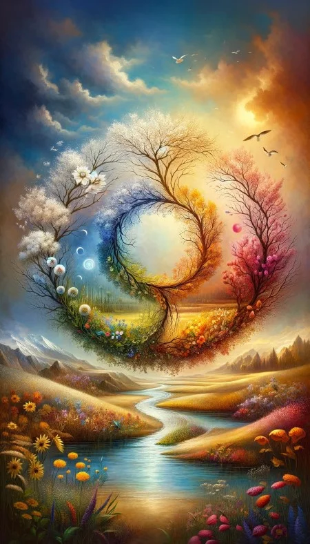 Le Cycle Éternel de la Nature: Ode aux Saisons
