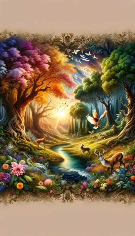 L'épanouissement de la vie dans la nature