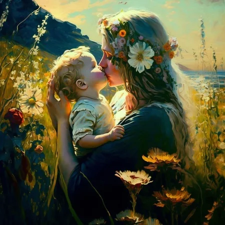 L'amour d'une mère: Poème touchant sur l'attachement maternel