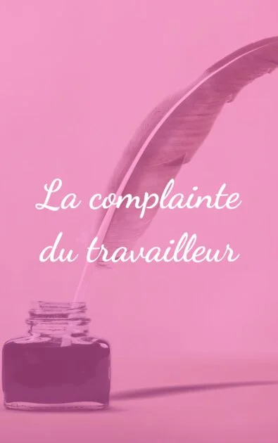 La complainte du travailleur