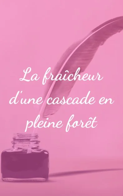 La fraîcheur d'une cascade en pleine forêt