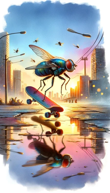 La mouche qui faisait du skate