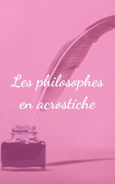 Les philosophes en acrostiche