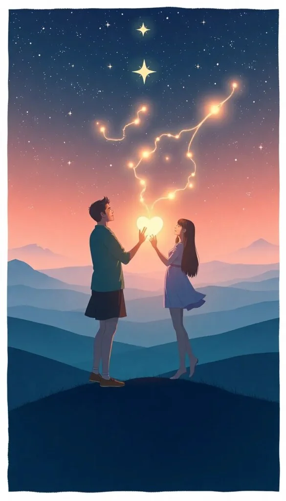 Amour à Distance : Étoiles et Promesses