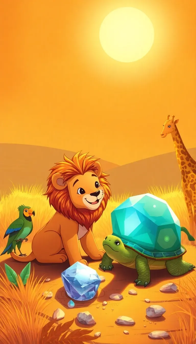 Leo le Lion et les Cristaux Brillants