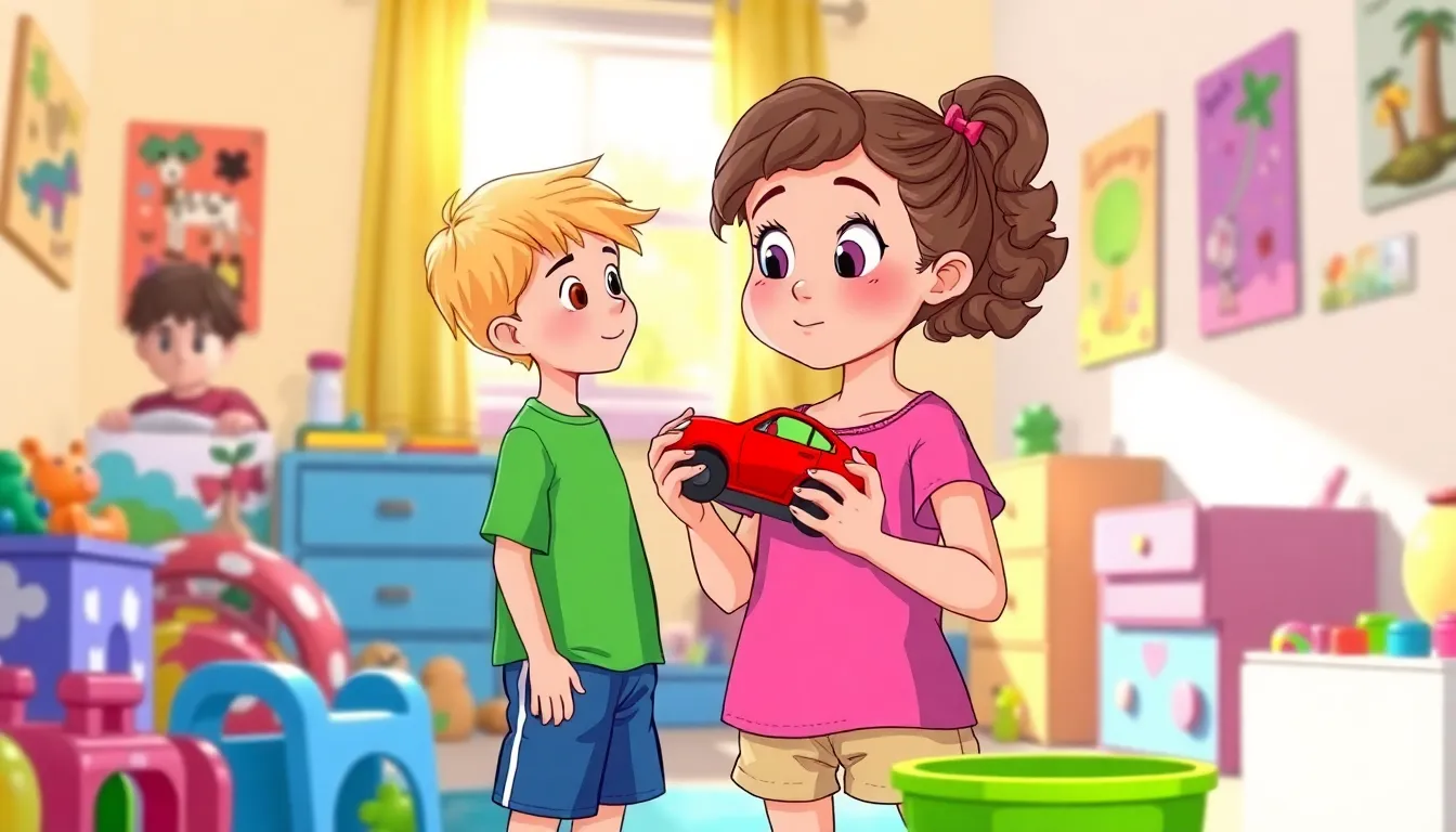 Apprendre à Partager avec Émilie 3 Illustration du Dilemme de Partager