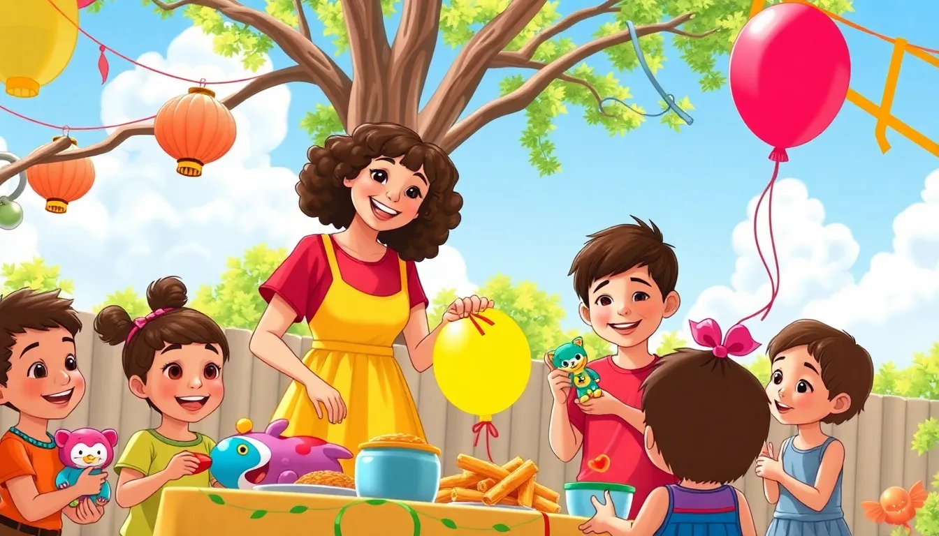 Apprendre à Partager avec Émilie 7 Illustration de La Fête du Partage