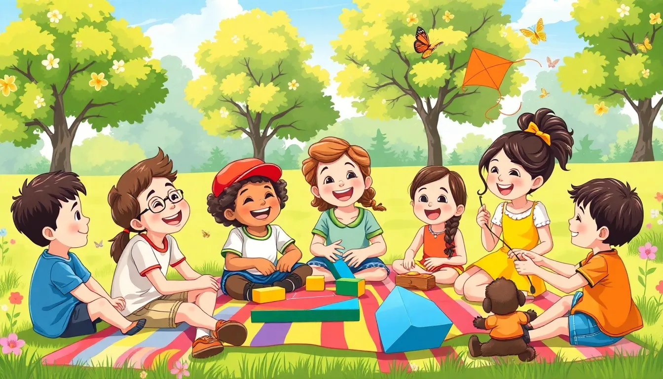 Apprendre à Partager avec Émilie 8 Illustration d'Un Apprentissage Collectif