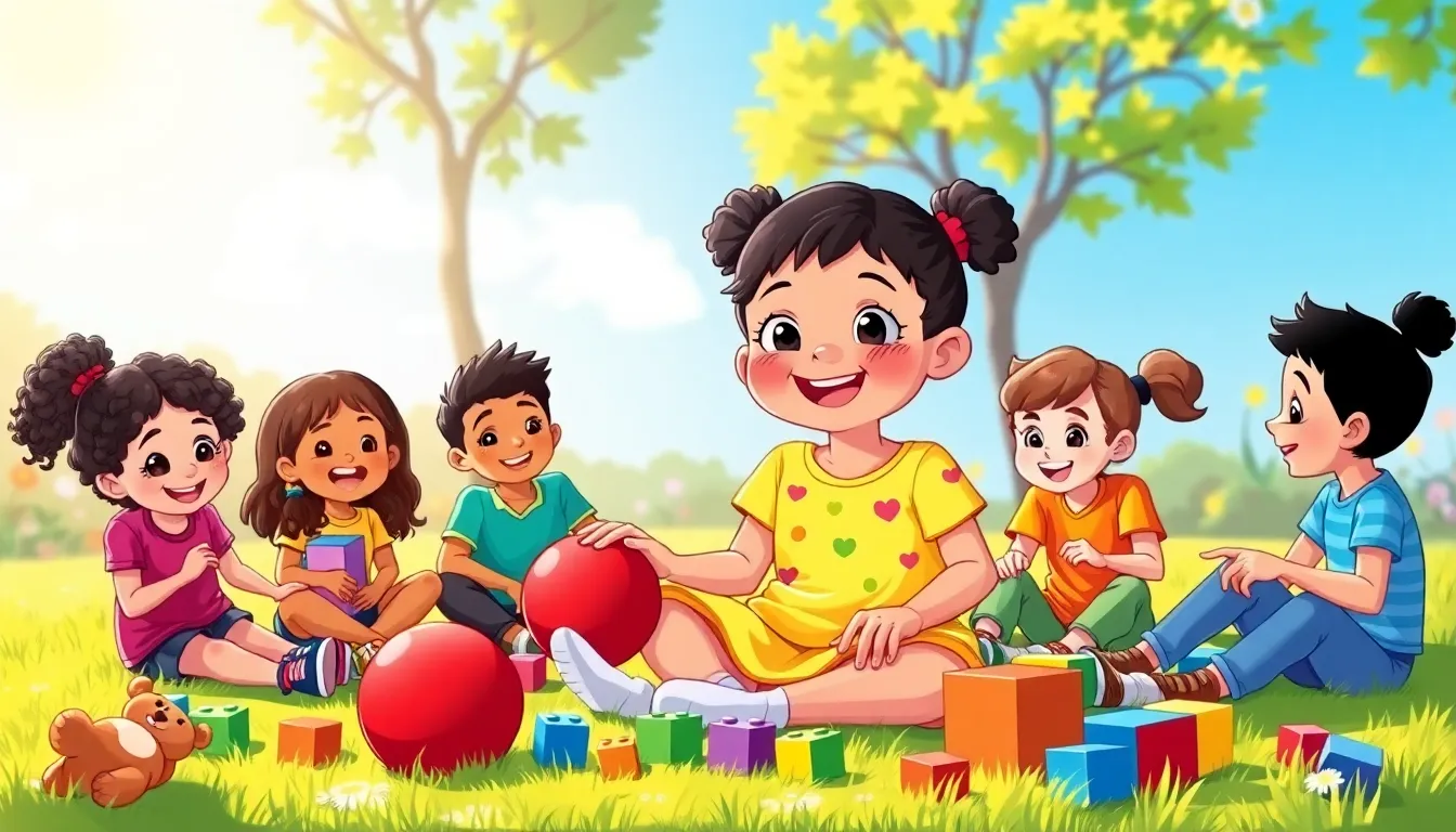 Apprendre à Partager avec Émilie 9 Illustration du Grand Saut du Partage