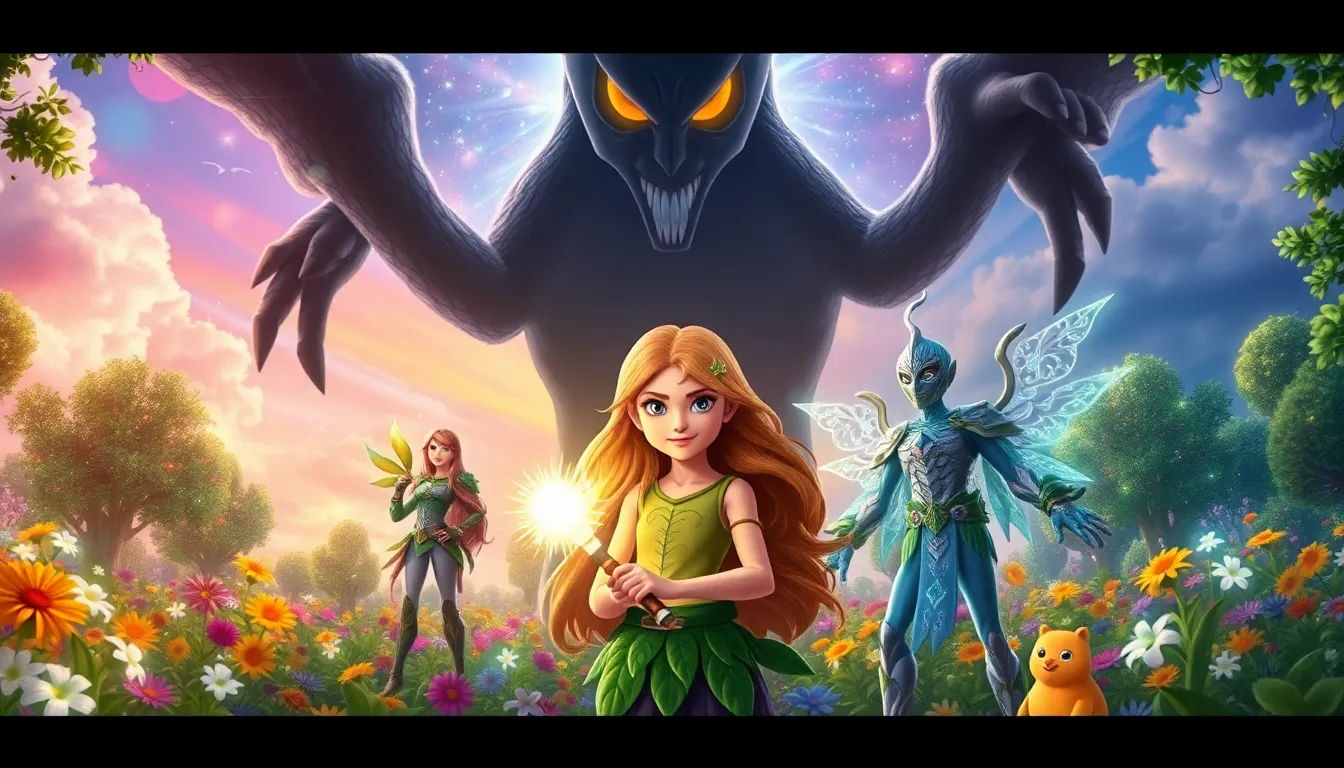 Zoé et la Clé Magique : Une Aventure Enchantée 5 Illustration du Fléau des Cauchemars