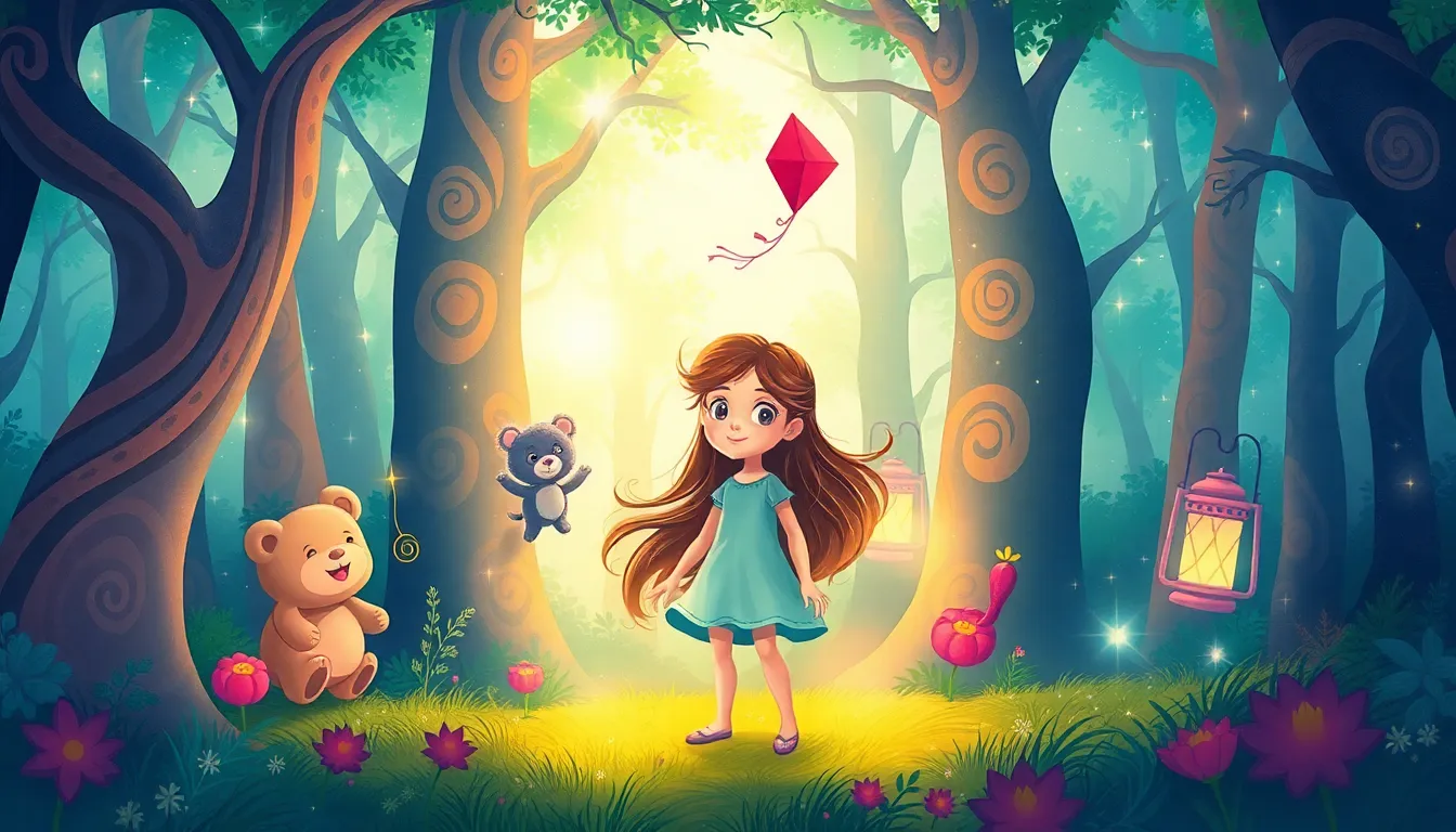 Les Mystères du Royaume des Rêves 4 Illustration de La Forêt des Souvenirs