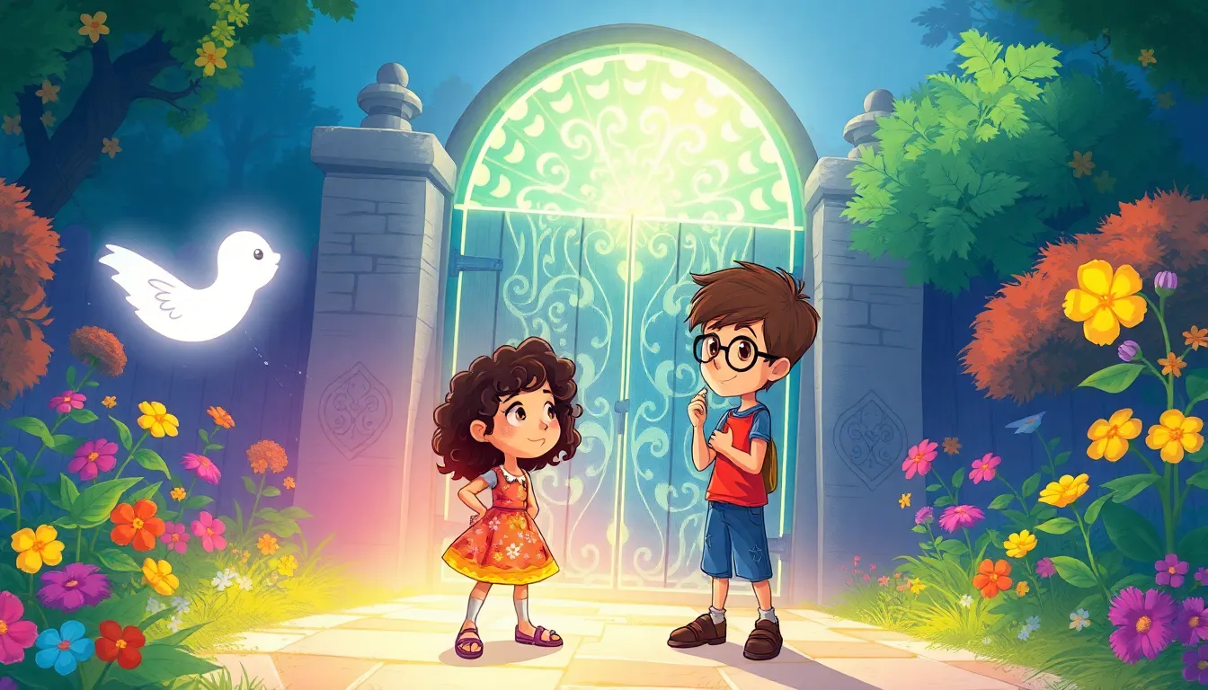 Zoé et le Jardin des Lumières 3 Illustration des Portes du Jardin