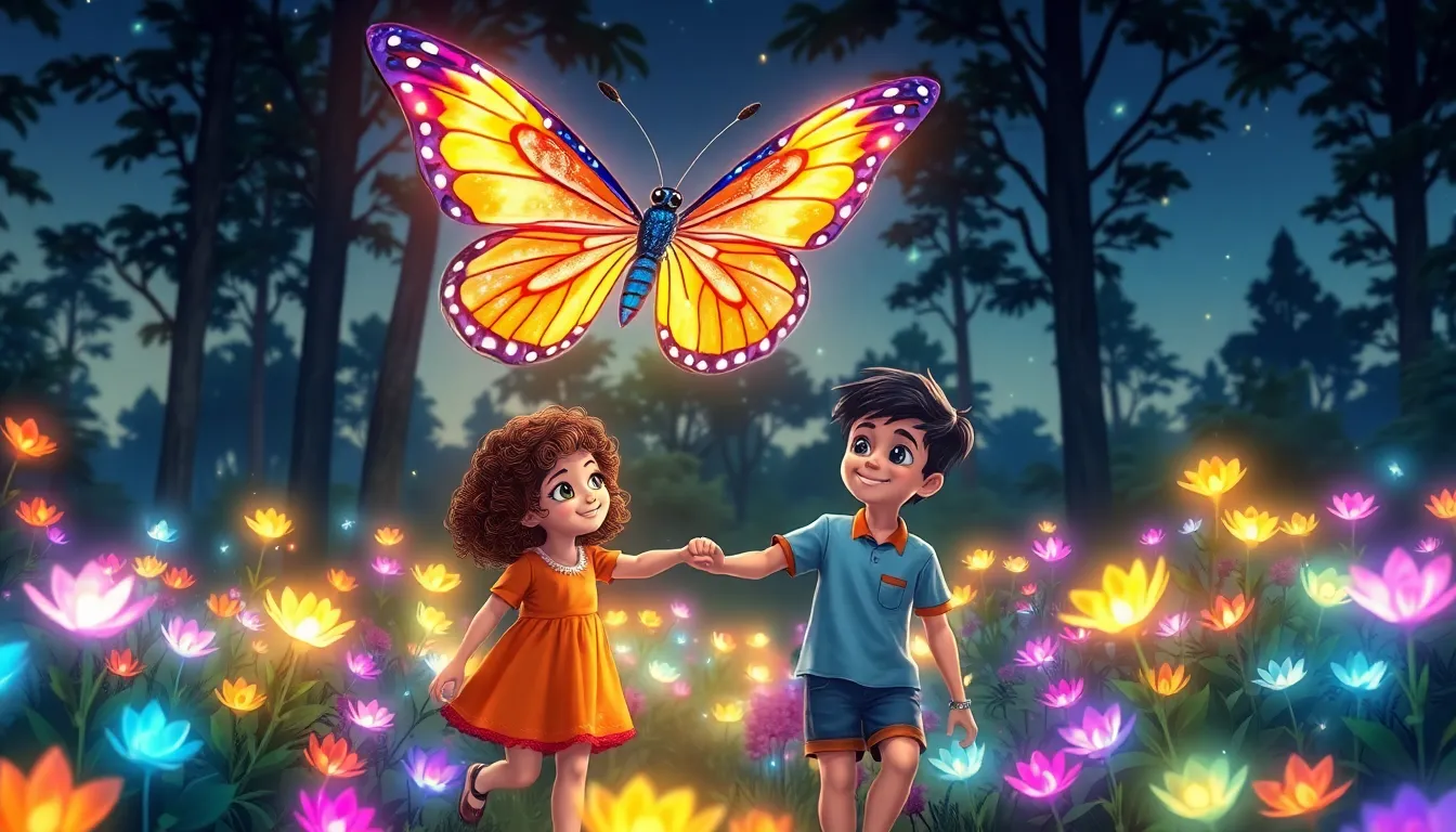 Zoé et le Jardin des Lumières 5 Illustration du Papillon de Lune