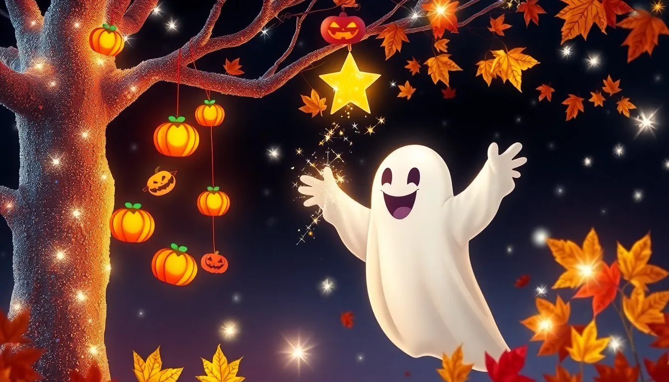 Le Petit Spectre et l'Étoile Filante 5 Illustration des Préparatifs de la Fête