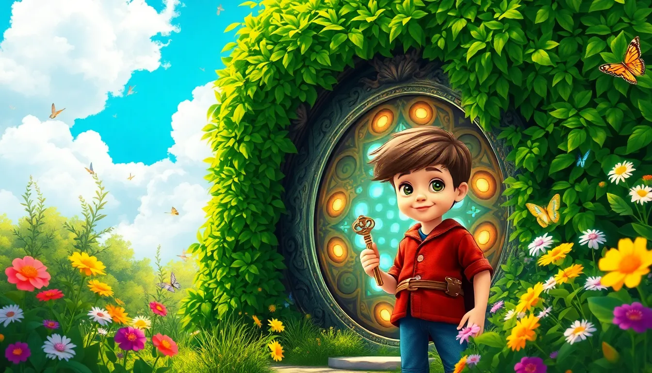 Romain et la Clé des Mondes 2 Illustration du Portail Magique