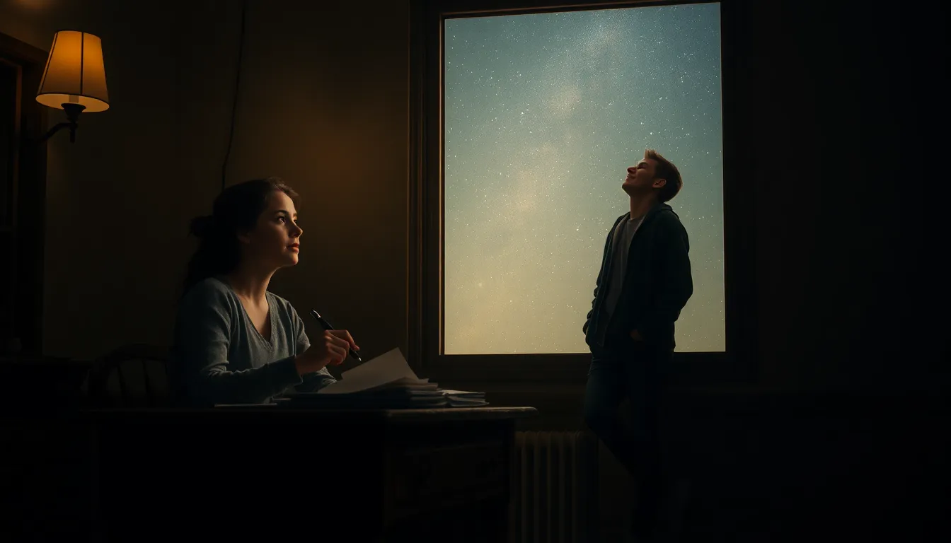 Amour à Distance : Étoiles et Promesses 1 Illustration de Les Étoiles de l'Inconnu