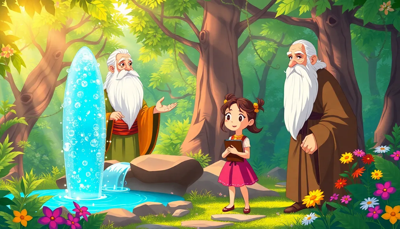 Bella et le Secret de la Source Lumineuse 2 Illustration de La Vieille Légende