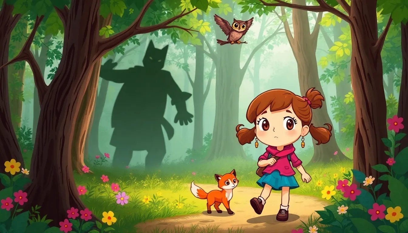 Bella et le Secret de la Source Lumineuse 6 Illustration de L'ombre mystérieuse