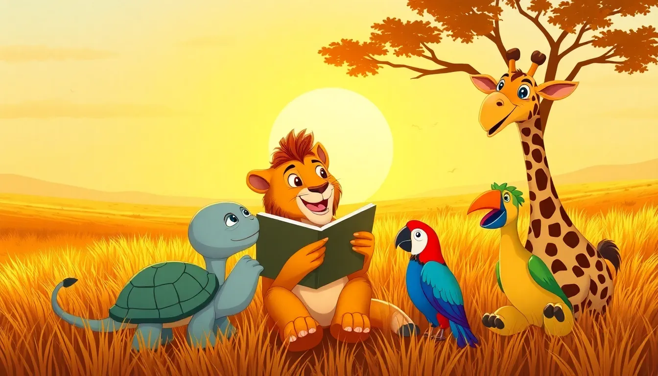 Leo le Lion et les Cristaux Brillants 9 Illustration de Le Retour à la Savane
