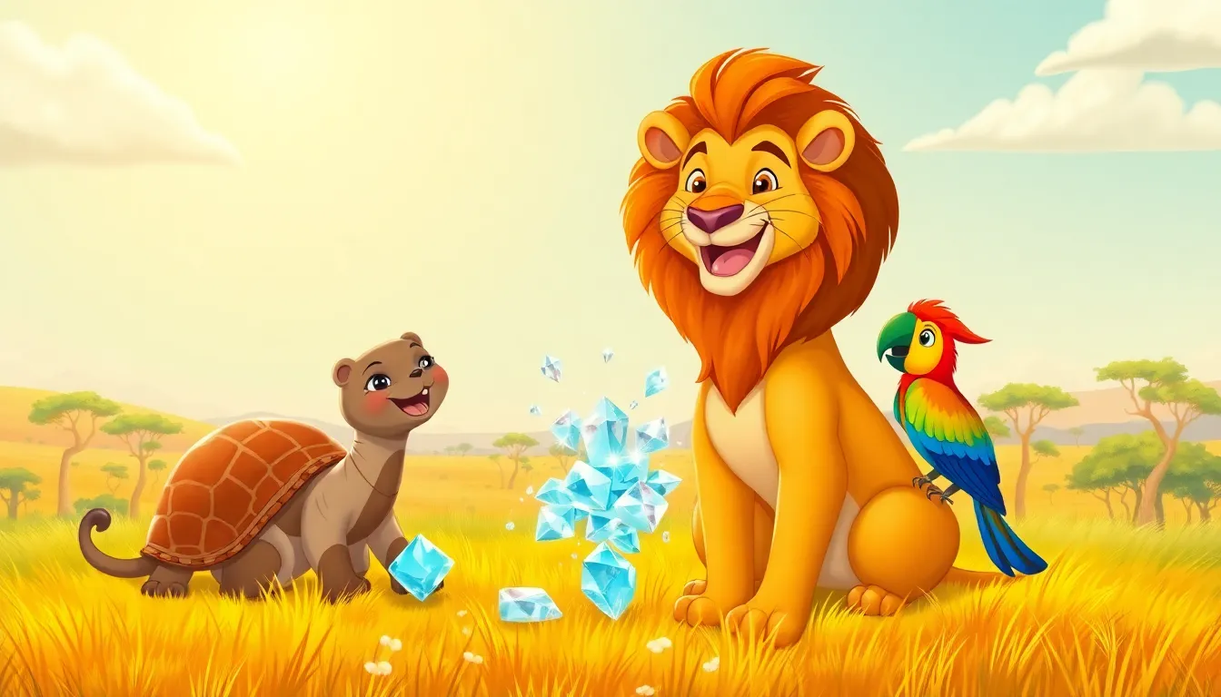 Leo le Lion et les Cristaux Brillants 10 Illustration de Le Lien des Cristaux