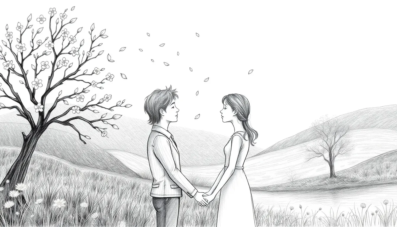 Célébration d'Amour Éternel : Un Voyage Poétique 4 Illustration des Saisons Éternelles