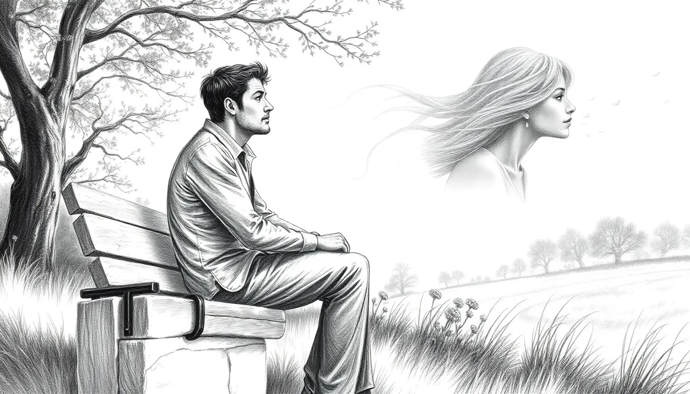 Échos d'Amour et de Temps : Une Histoire Poétique 4 Illustration des Murmures du Vent