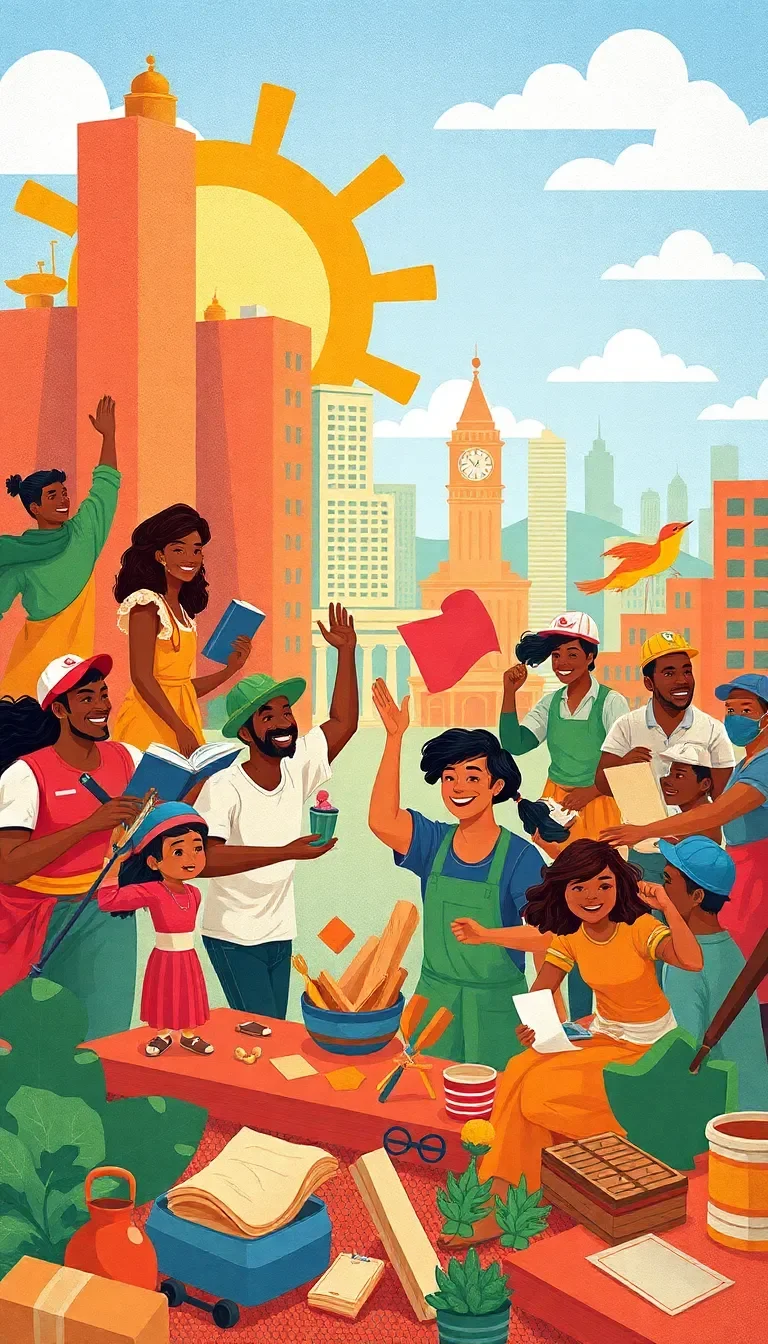 Célébration du Labeur : Une Histoire de Solidarité