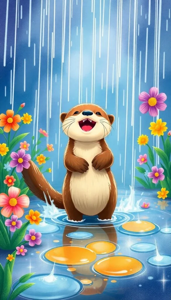 La Petite Loutre et la Pluie