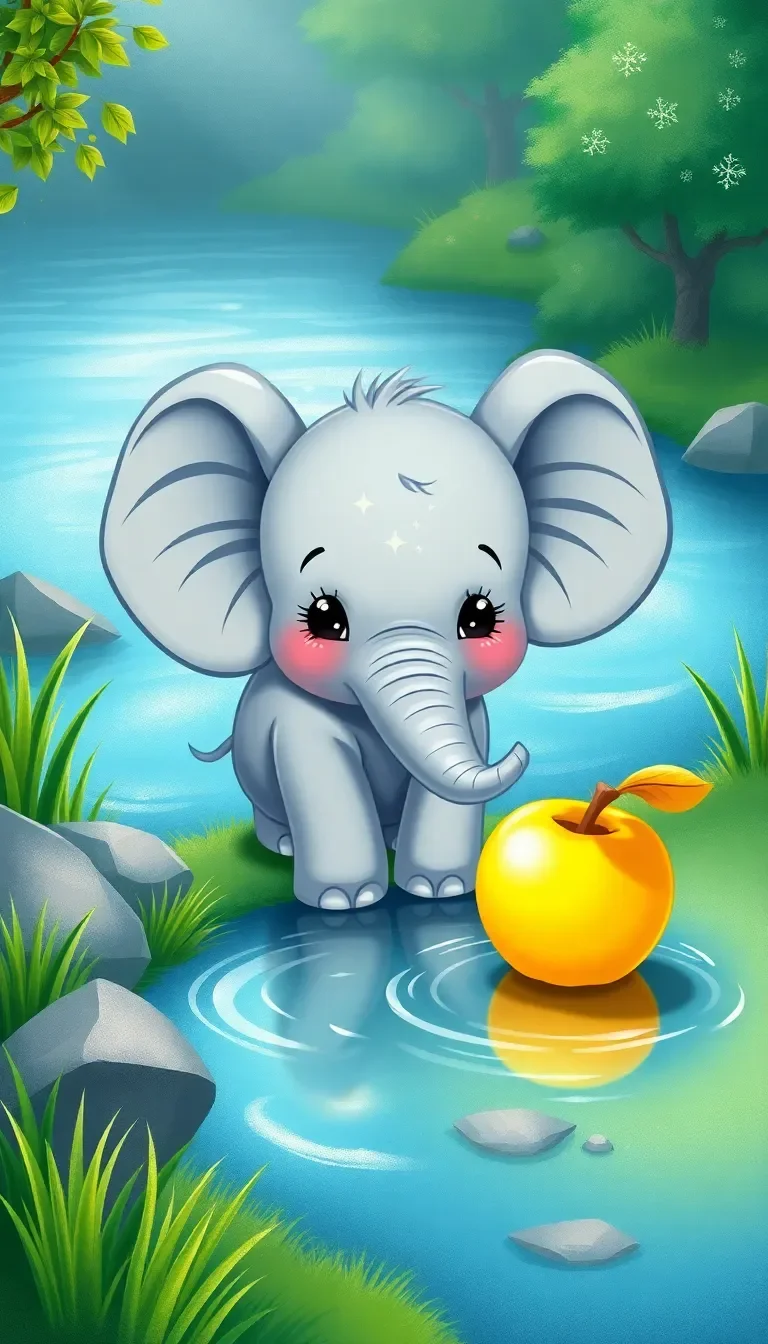 Le Petit Éléphant et la Pomme Dorée