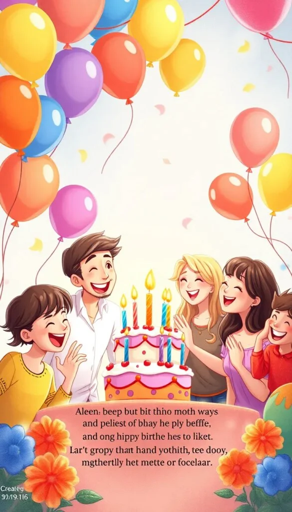 Poème d&rsquo;Anniversaire : Célébrons les souvenirs et le temps