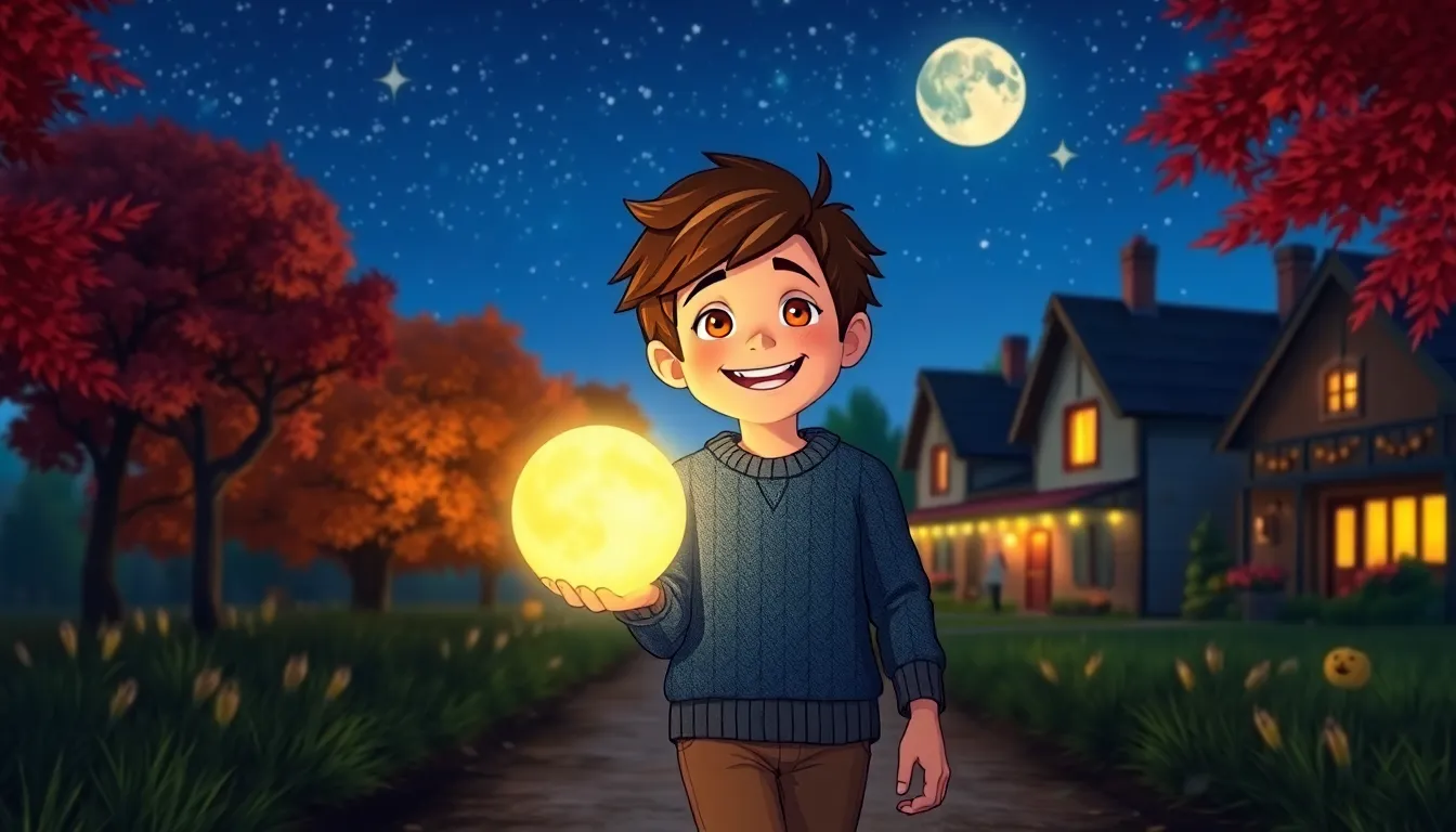 Les Éclats de Lune et les Fantômes Joyeux 8 Illustration du Retour à Lumiville