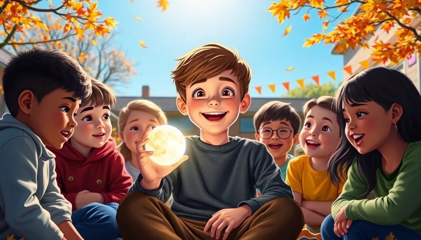 Les Éclats de Lune et les Fantômes Joyeux 9 Illustration de L'Invisible Lien d'Amitié