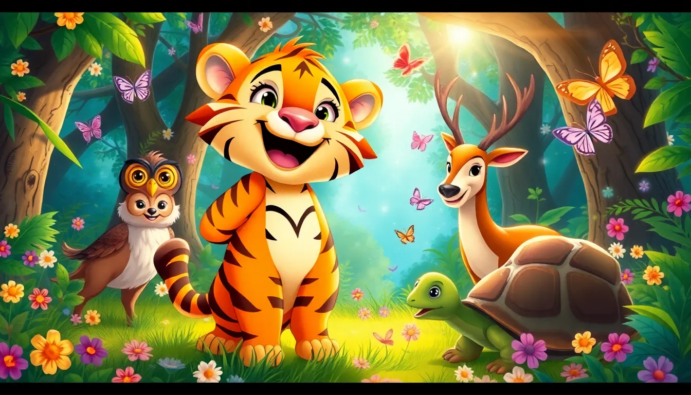 Tommy le Tigre et le Ruisseau Enchanté 7 Illustration de Un Souhait Réalisé