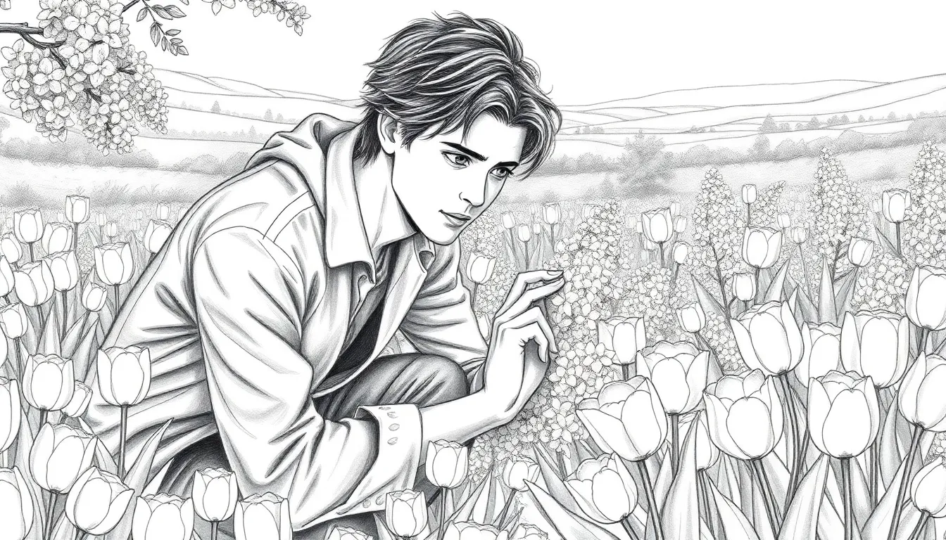 Printemps de Renouveau: Une Histoire Éveillée 3 Illustration des Première Fleurs