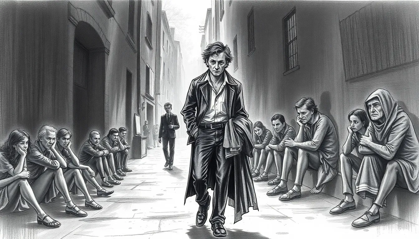 Échos de l'Humanité : Un Voyage Poétique 2 Illustration de La Quête de Lumière