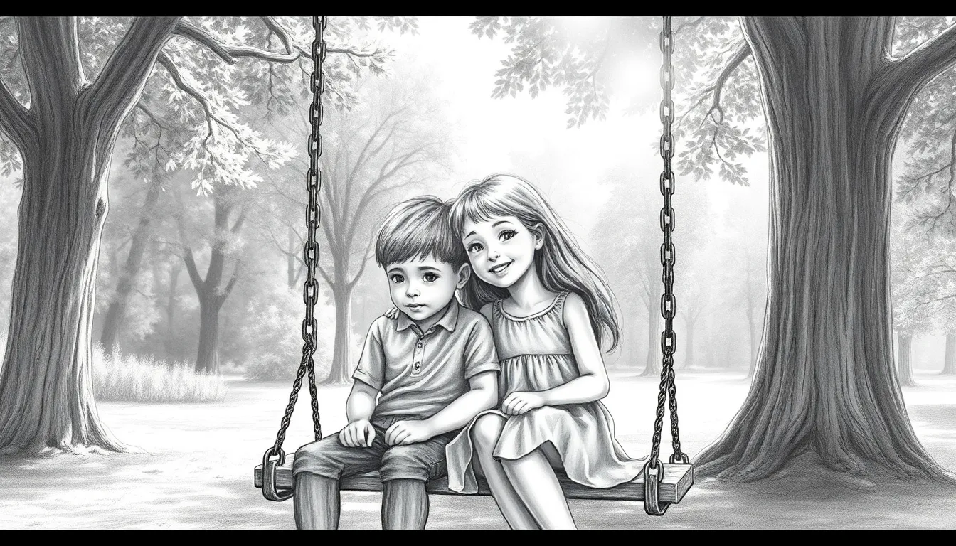 L'Amour Fraternel : Une Poésie de Vie et de Souvenirs 1 Illustration des Échos de l'Enfance