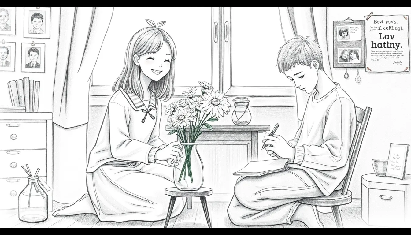 L'Amour Fraternel : Une Poésie de Vie et de Souvenirs 5 Illustration de Les Petits Gestes du Coeur