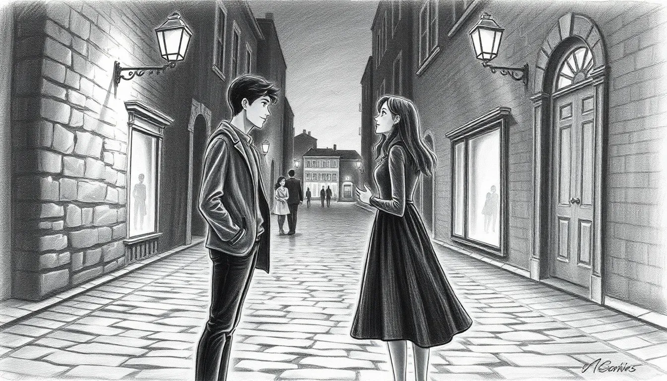 Poésie Éphémère : Une Nuit d'Amour et de Rêves 2 Illustration de Danse des Ombres