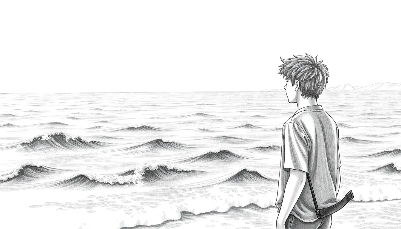 Voyage Intérieur : L'Appel du Vent et des Horizons Lointains 6 Vue de l'horizon sur la mer