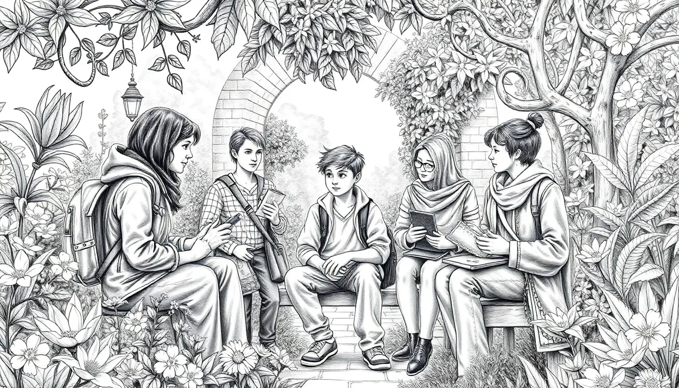 Voyage Intérieur : L'Appel du Vent et des Horizons Lointains 7 Illustration des Jardins Éphémères