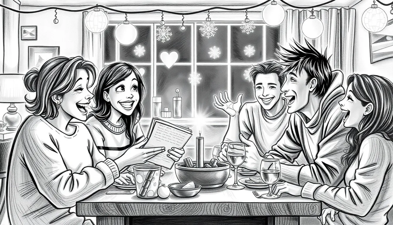 Célébration de l'Amitié : Hommage à un Anniversaire 2 Illustration des Rires Éclatants