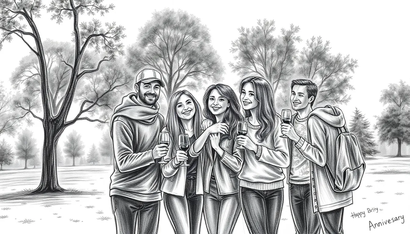 Célébration de l'Amitié : Hommage à un Anniversaire 8 Illustration de L'Étoile du Futur