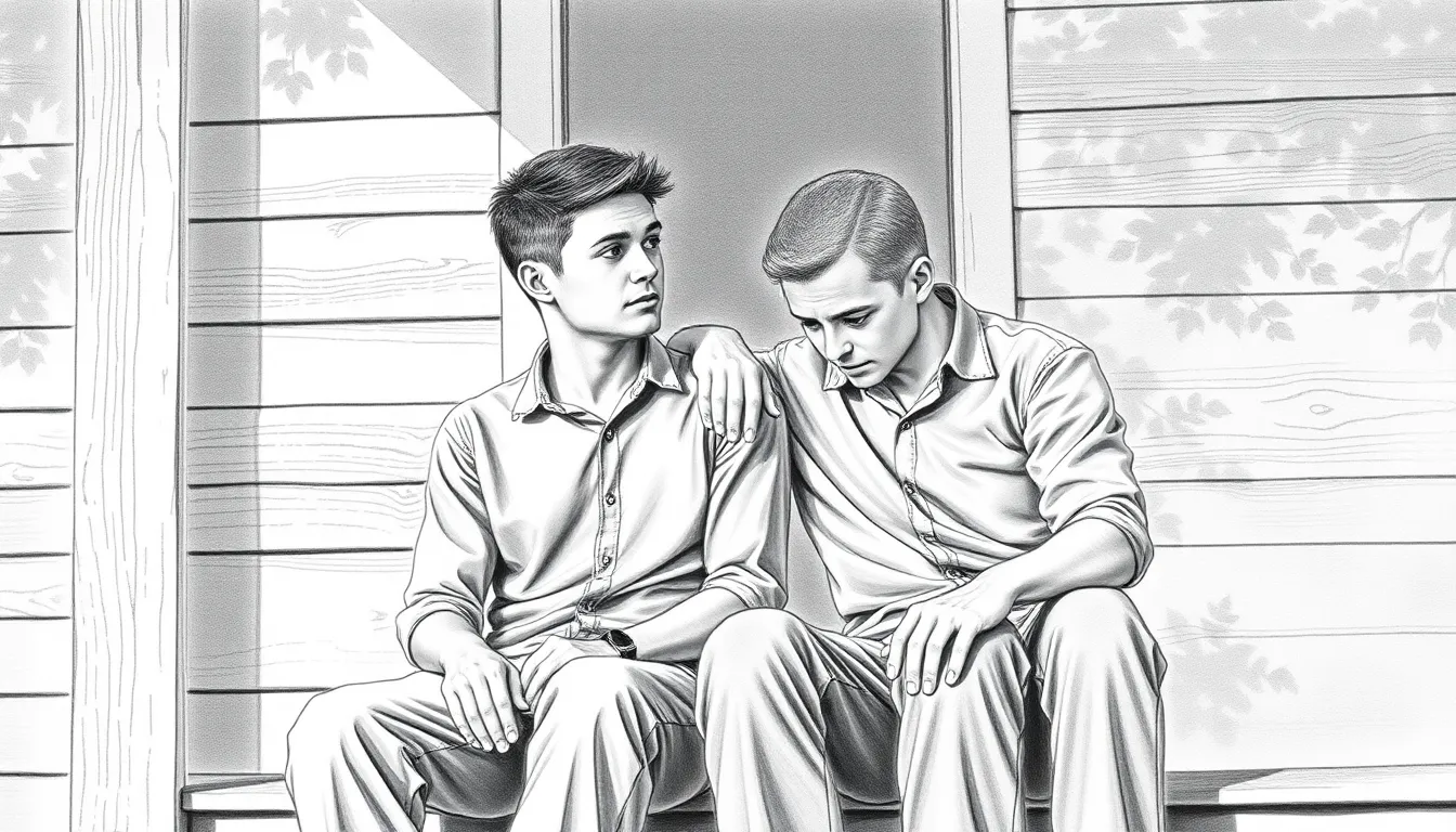 Frères de Cœur : Une Ode aux Souvenirs Éternels 5 Illustration de La Langue des Silences