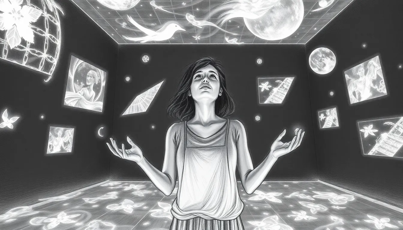 Éveil et Algorithmes : Une Odyssée de l'IA et de l'Art 5 Illustration de Rêves et Réalités