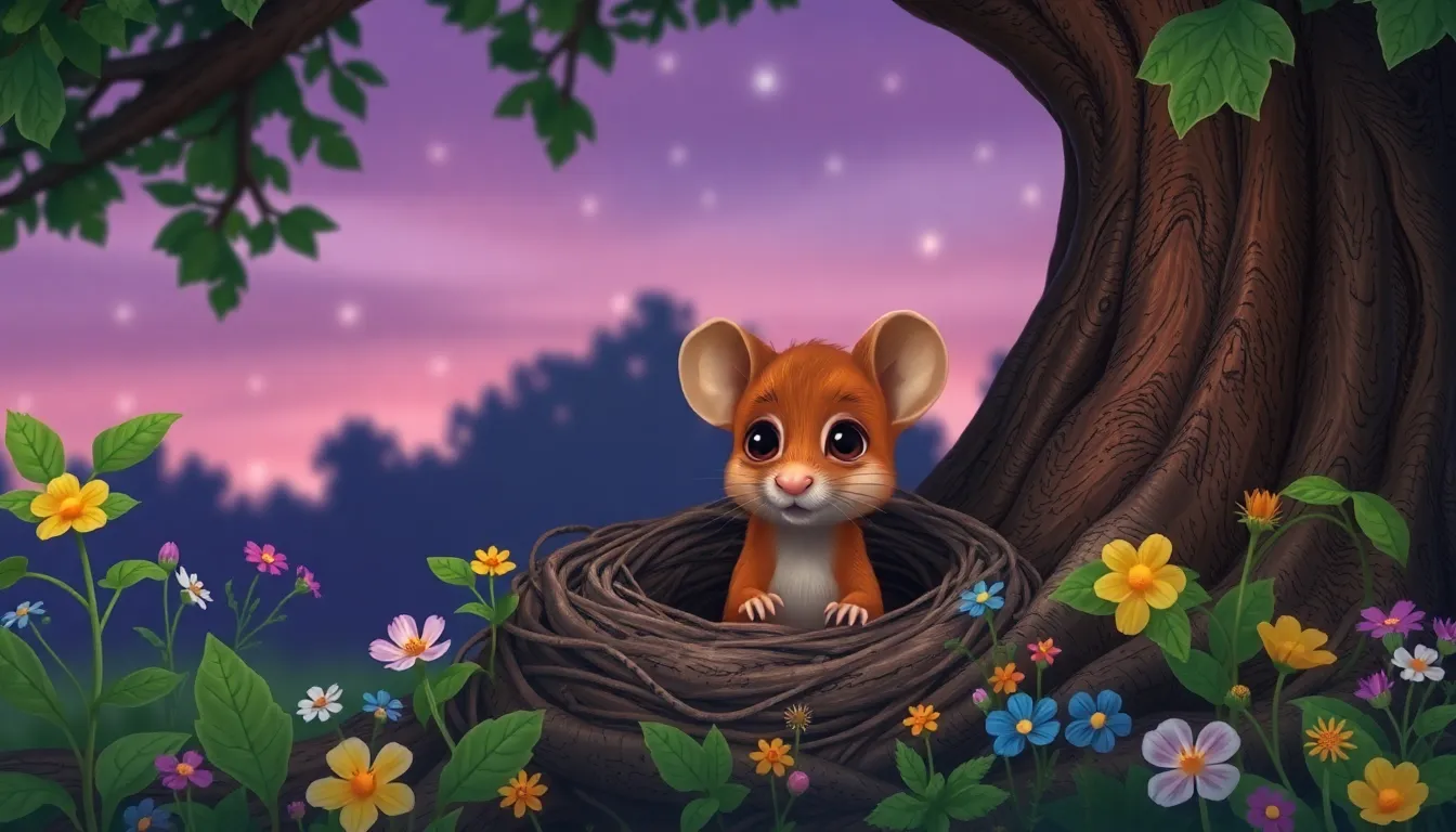 Les Rêves de Mimi la Petite Souris 1 Illustration de Mimi, la Petite Souris