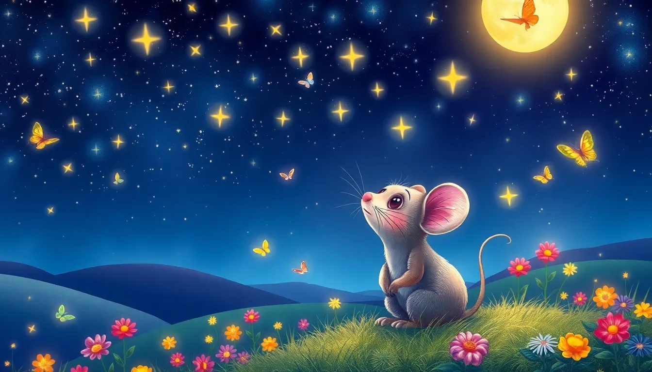 Les Rêves de Mimi la Petite Souris 2 Illustration de Les Étoiles et les Rêves