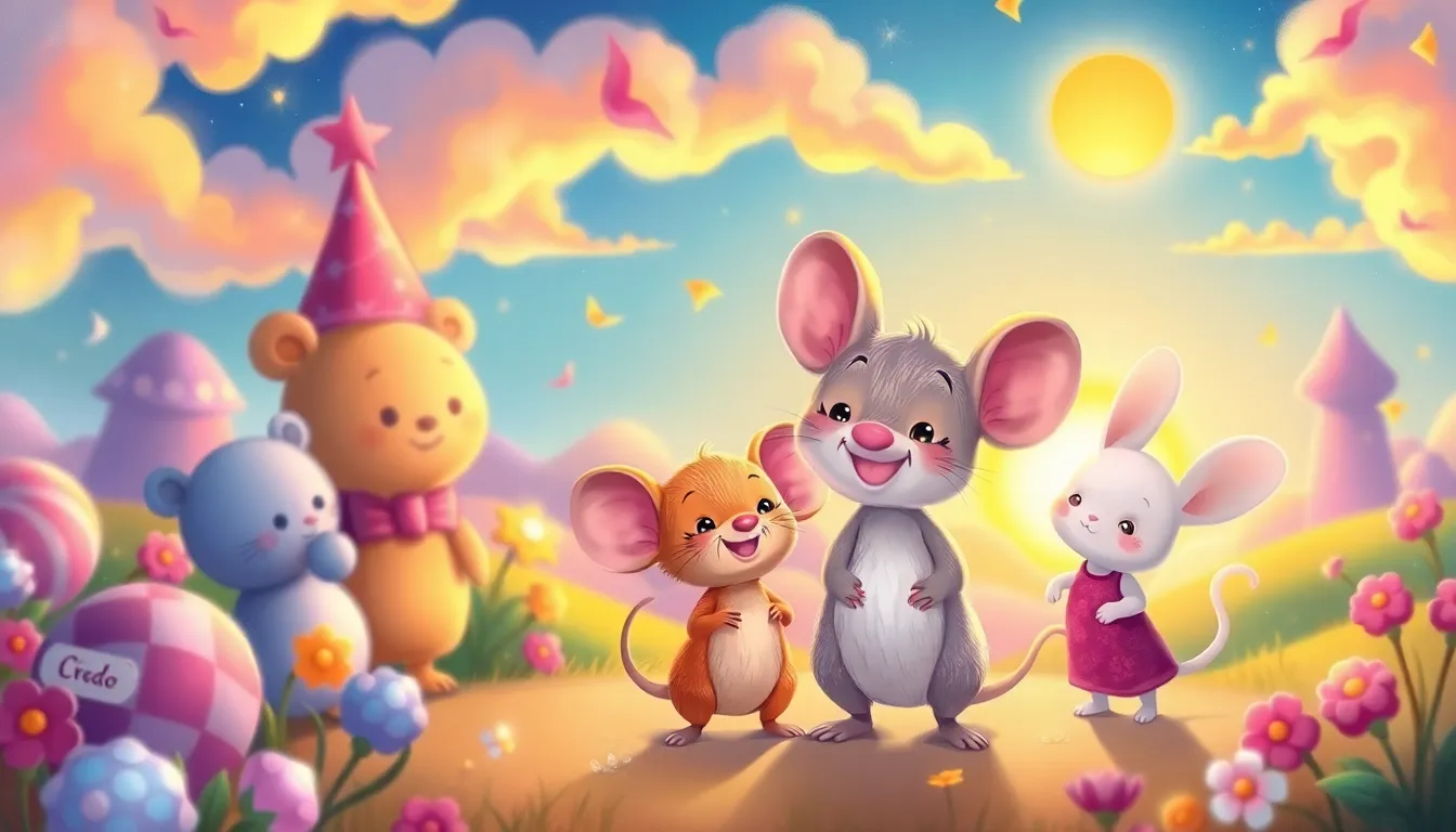 Les Rêves de Mimi la Petite Souris 9 Illustration du Retour au Chaudron Magique