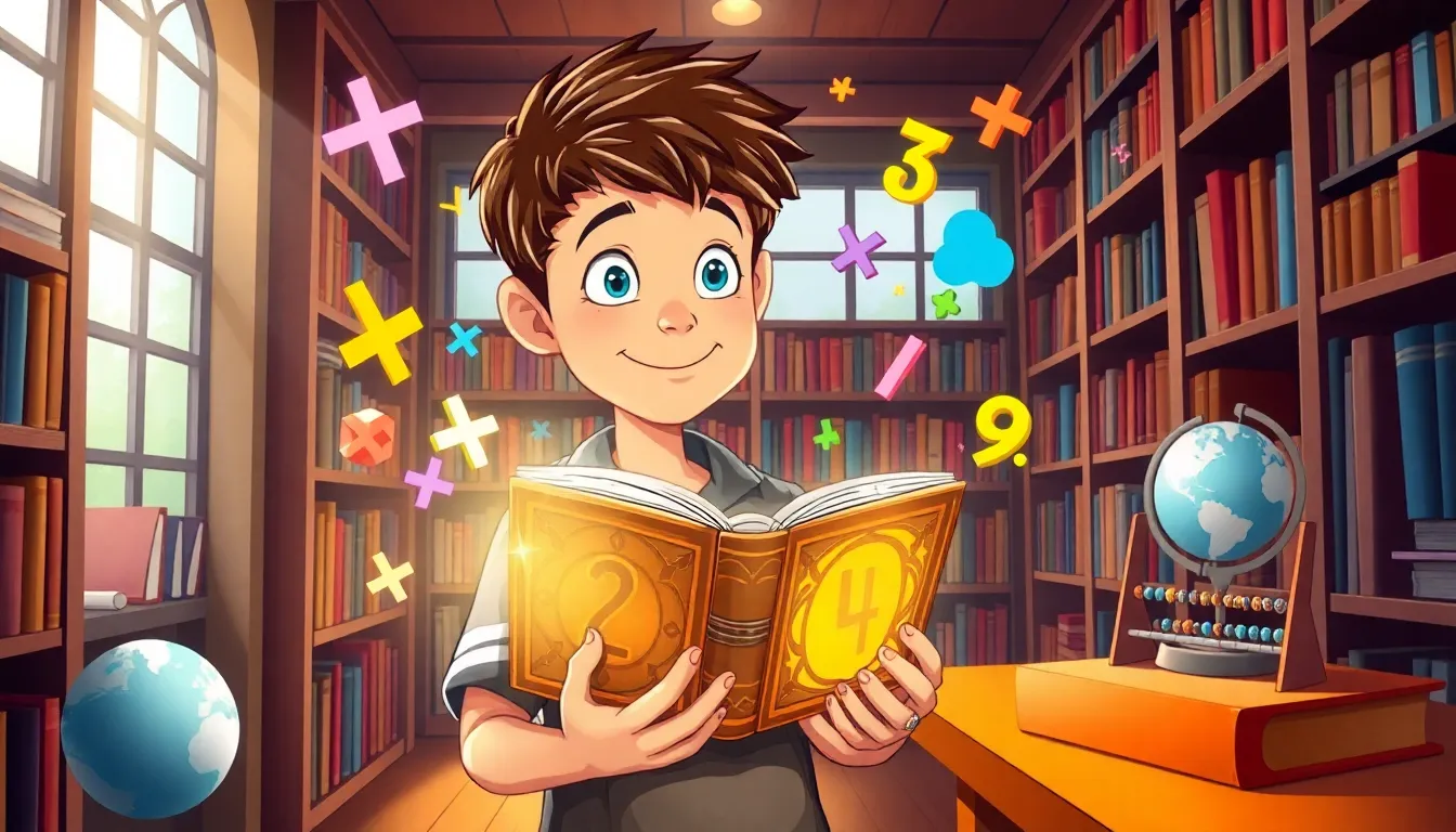 Mathieu et le Mystère des Chiffres 1 Illustration de La Magie des Chiffres