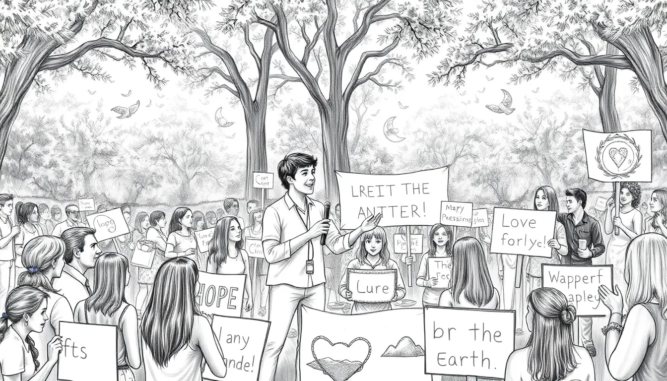 Préserver la Terre : L'Éveil des Architectes de Demain 8 Illustration du Chant de l'Avenir